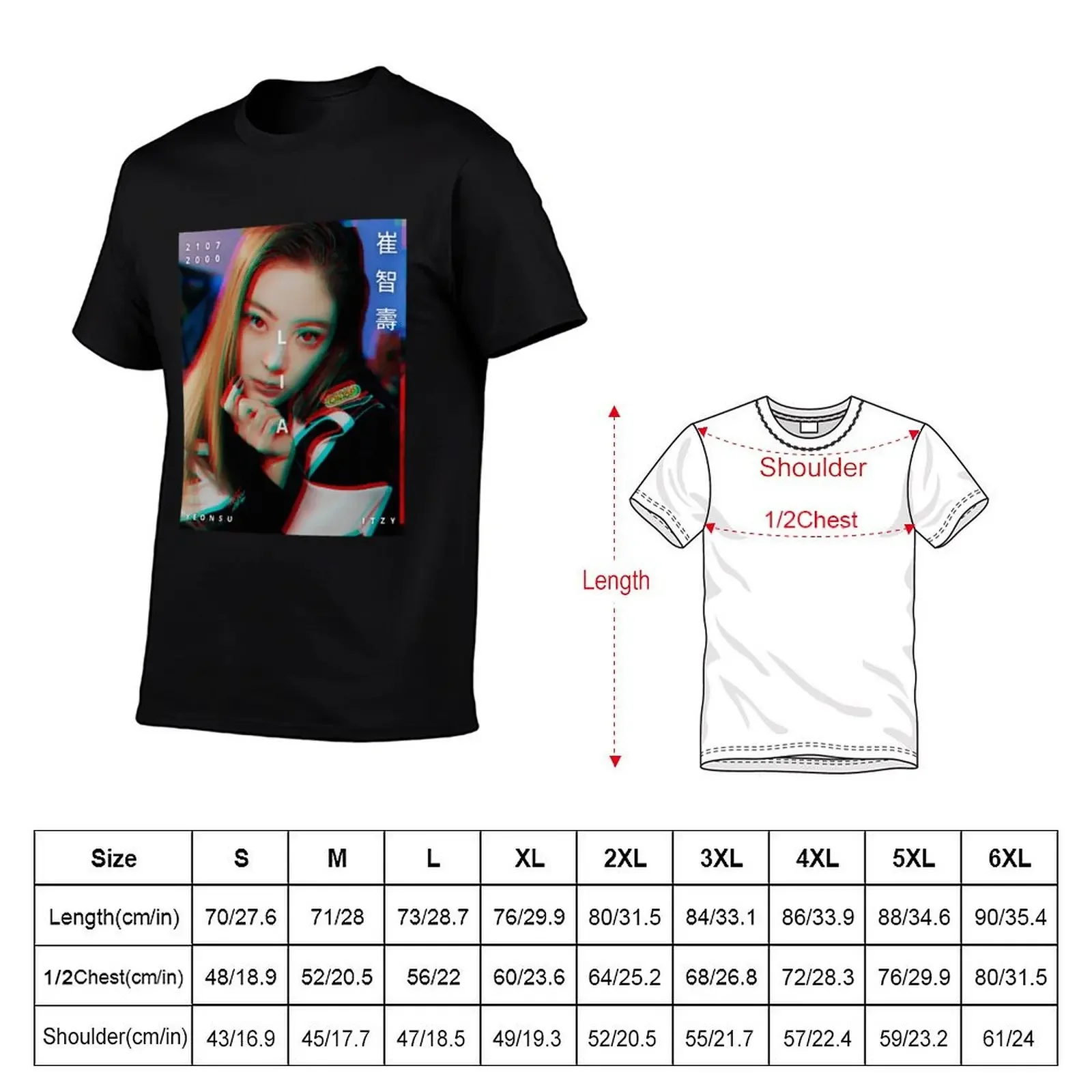 ITZY Lia Voltage Era T-Shirt graphic t shirts vintage cute tops mens t shirts top quality