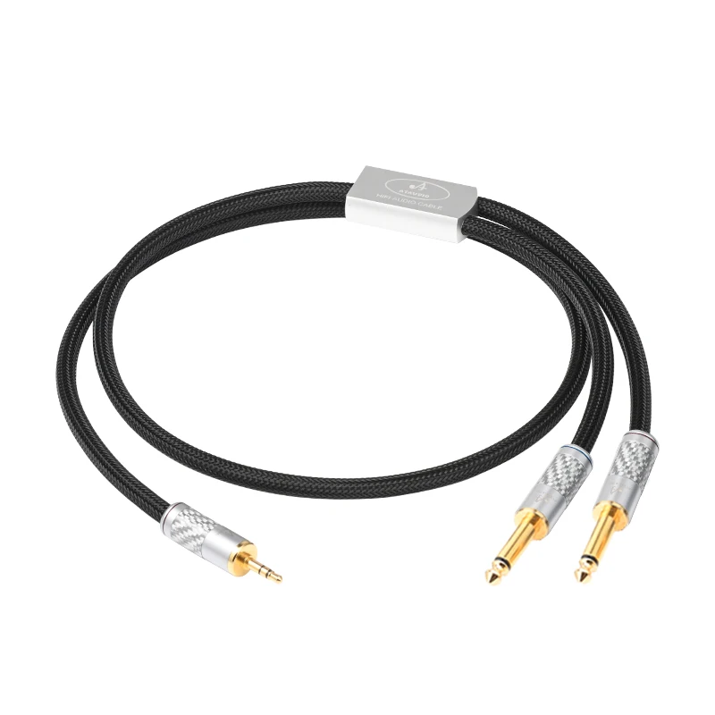 ATAUDIO OCC Core HiFi 3,5 mm auf Dual 6,5 mm Kabel 3