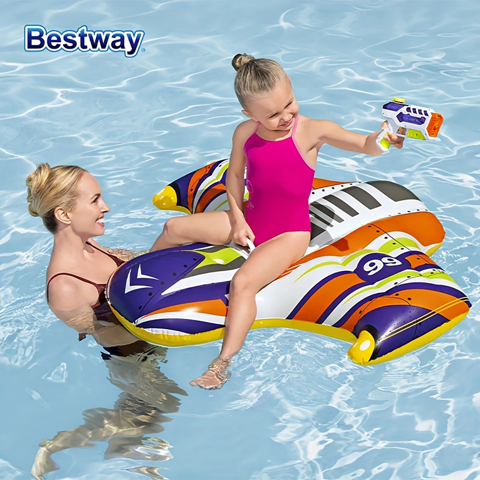 Bestway 41503 1PC Fun Inflatable Swimming Pool Toys,Swimming Pool Floating Toys,Inflatable Swimming Pool Floating Mat