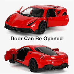 1:43 Alloy Racing Car Model Children Toy Mini Simulation Car Door Opened with Pull Back Decoration Collectable Model Toy for Kid