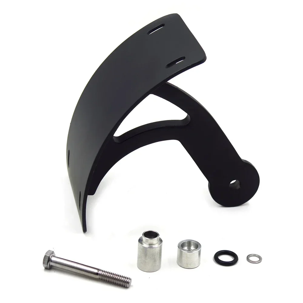 Porta targhetta con staffa targa per montaggio curvo verticale per moto nero per Suzuki Boulevard 2006-2013