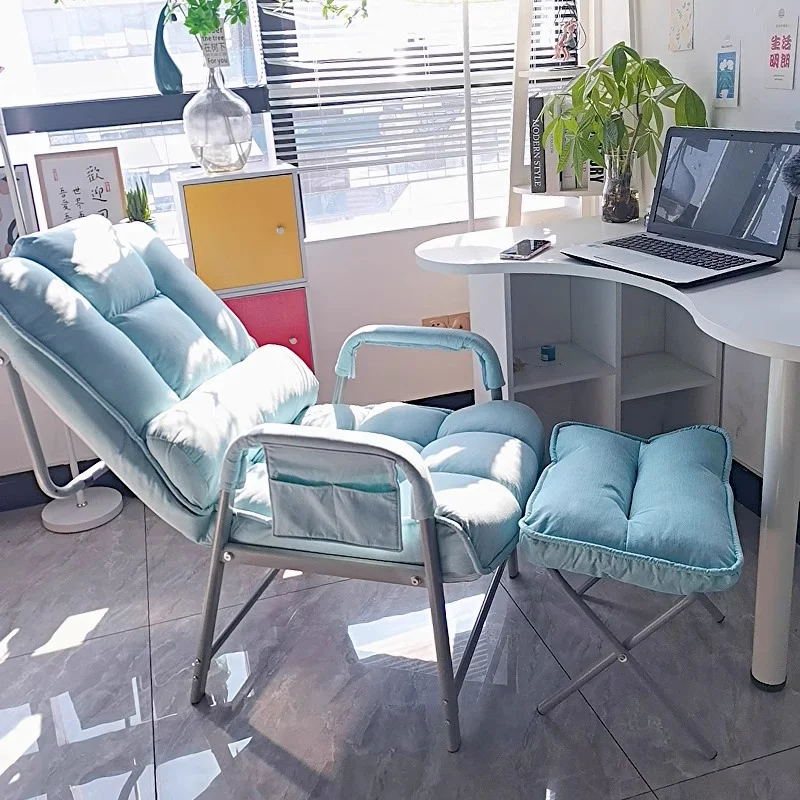Folding lunch break chair office can lie down