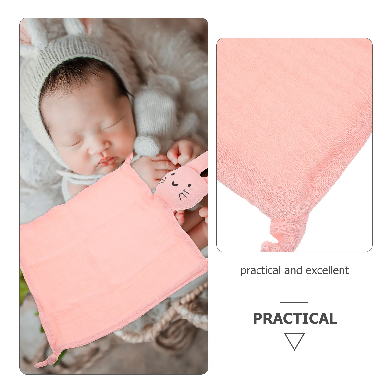 

Cotton Gauze Drool Towel Baby Soothing Blanket Cute Snuggle Blanket Small Decorative Toddler Blankets Soft Reusable