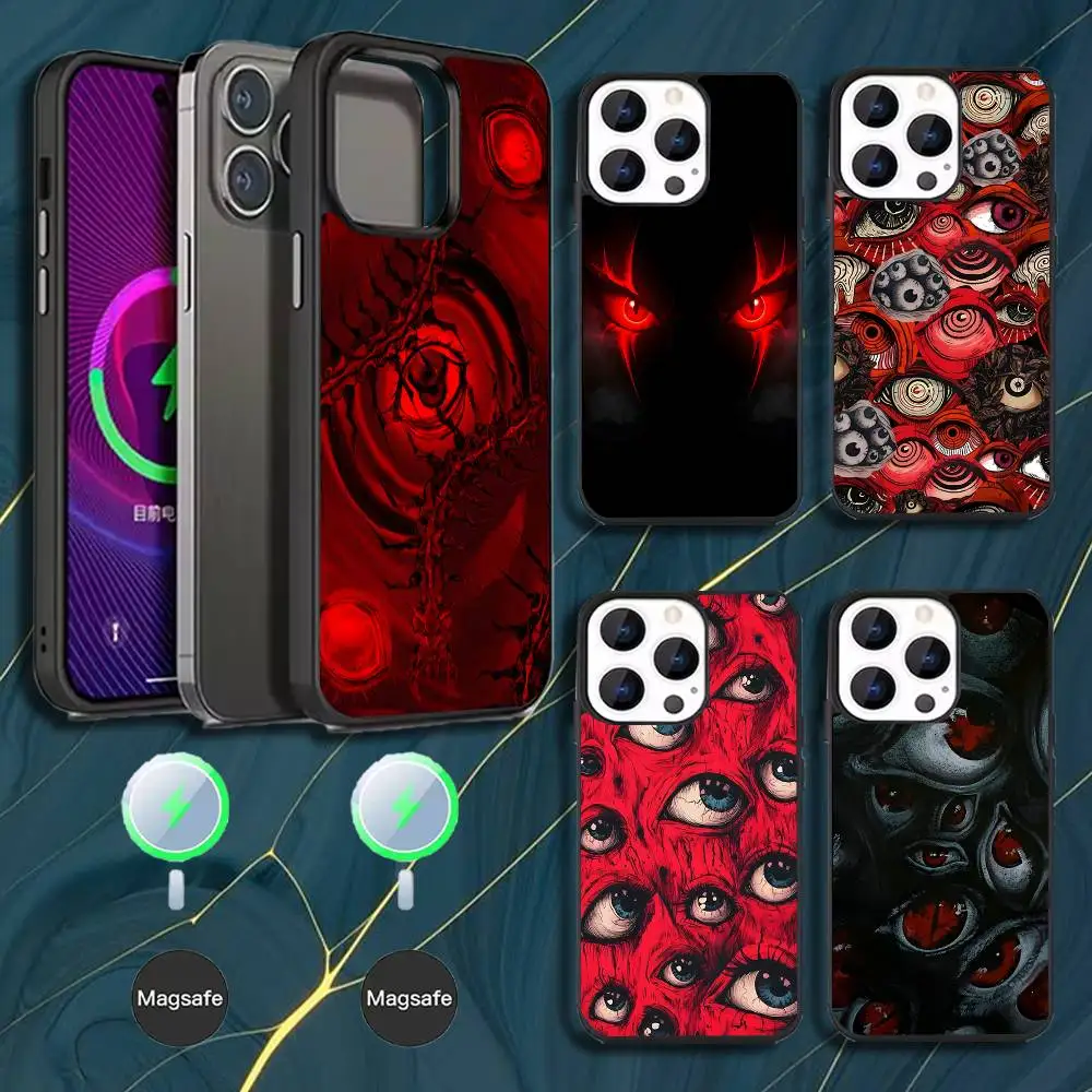 

Scary Red Evil Demon Eyes Phone Case For iPhone 17,16,15,14,13,12,11,Pro,Max,Plus,Mini,Magsafe,Magnetic Wireless Charging Case