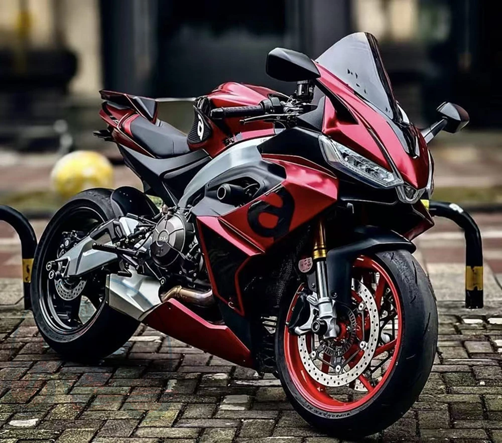 Hochwertiges neues ABS-Vollverkleidungsset passend für Aprilia RS660 2020 2021 2022 2023 Karosserie-Set in individuellem Rot Schwarz Blau
