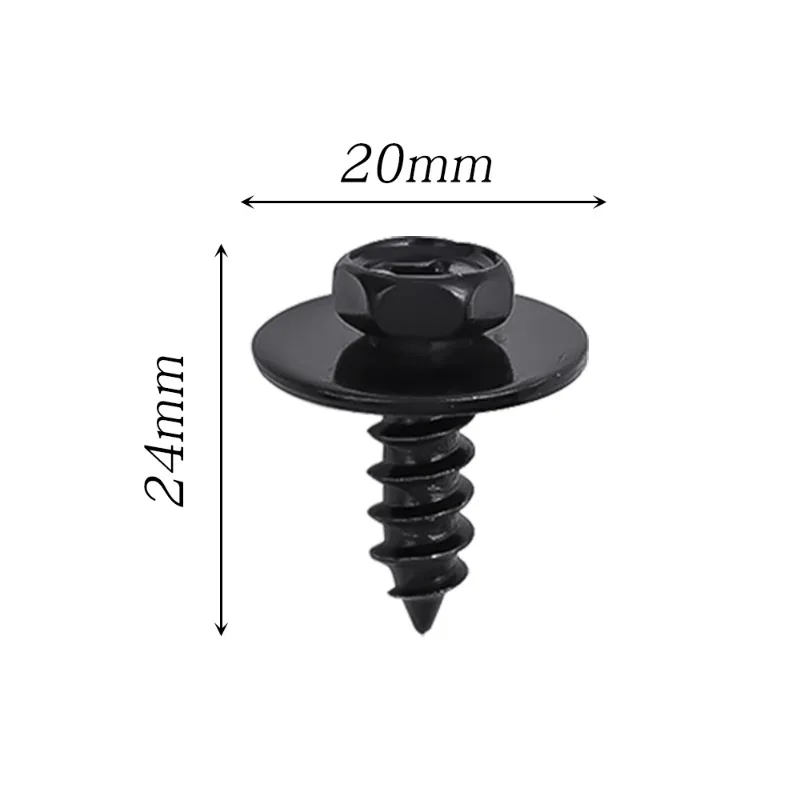 Car Bumper Self Tapping Screws Auto Motorcycle Engine Cover Bumper Splash Shield Liner Fastener Fender Retainer Rivet Screws