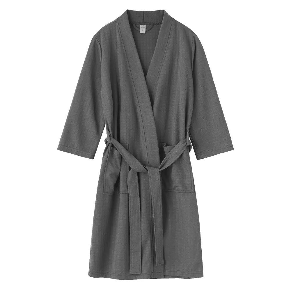 

Высококачественный мужской тонкий халат в гостиничном стиле, приятный для кожи и дышащий, универсальный для любого сезона, домашняя одежда