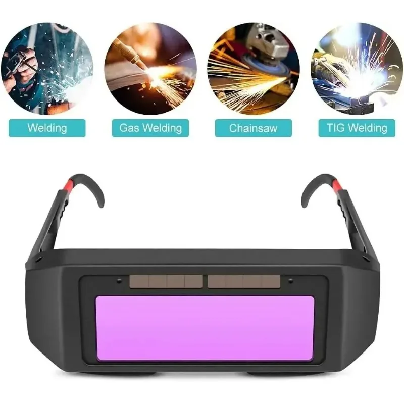 ZEXEF Welding Goggles 5 Protective Sheets Automatic Solar Dimming Safety Glasses Welding Goggles Welding Protection Tools