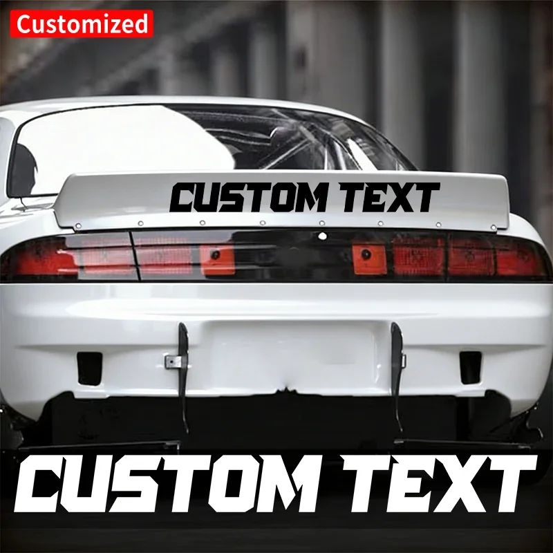 1PC Blood Racing Font Custom Car Windshield Stickers Personalized Tuning Waterproof DIY Vehicle Window Body Durable Vinyl Decals