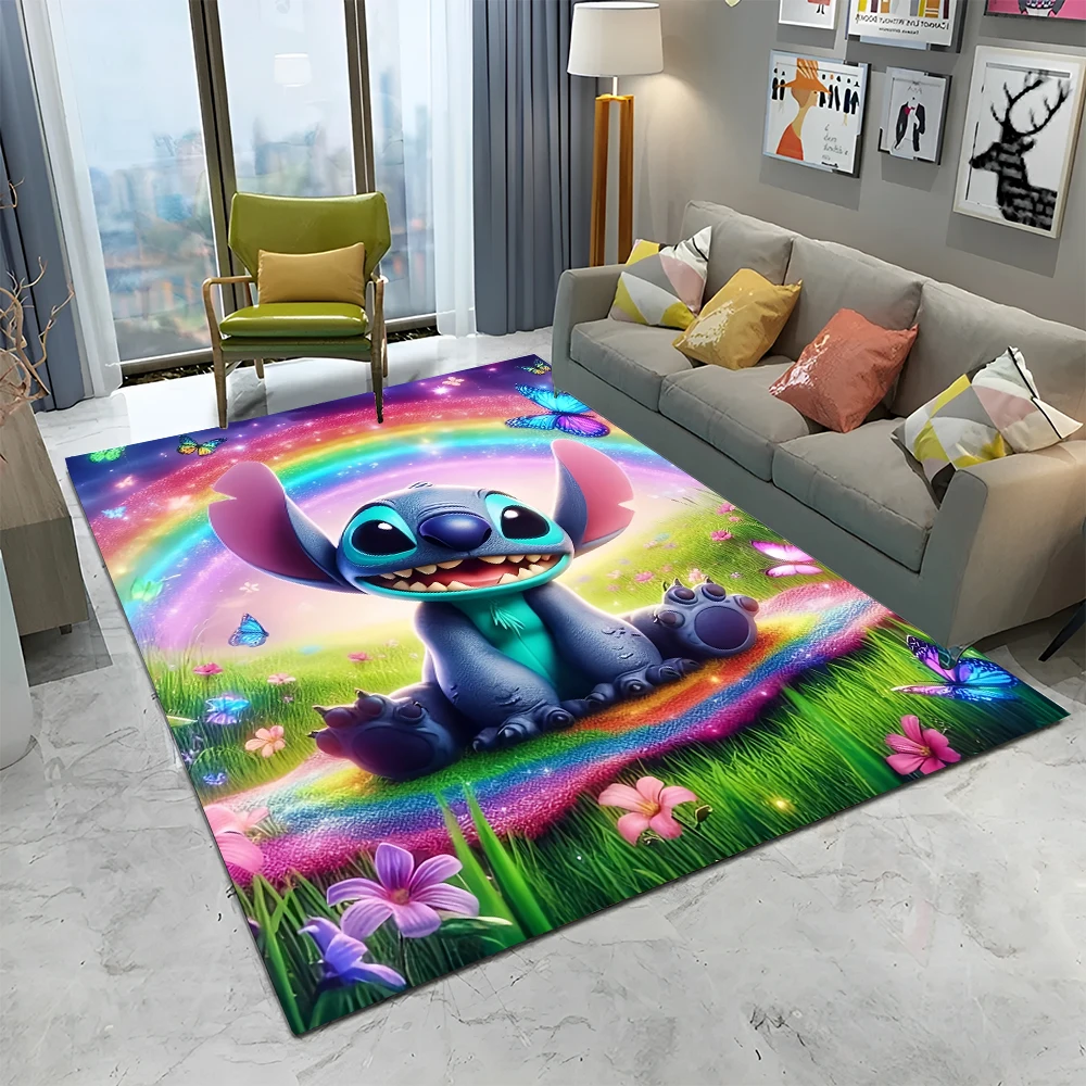 Leuke Lilo Stitch 2 Cartoon 29 Stijl Cadeau Gebied Tapijten voor Woonkamer Slaapkamer Bank Deurmat Decoratie, kind Antislip Vloermat