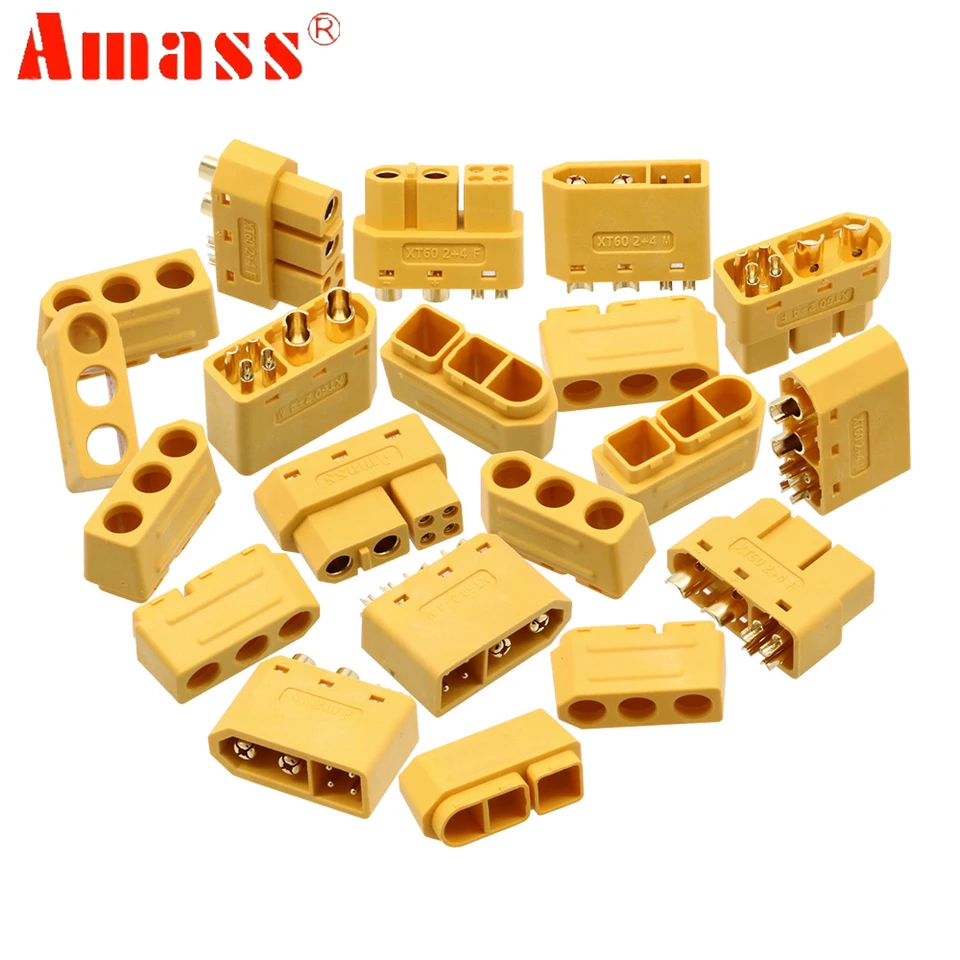 OliRC 4 pièces sans Fil Connecteur: XT60 XT-60 mâle à Deans Style Femelle Adaptateur connecteur(C15-4