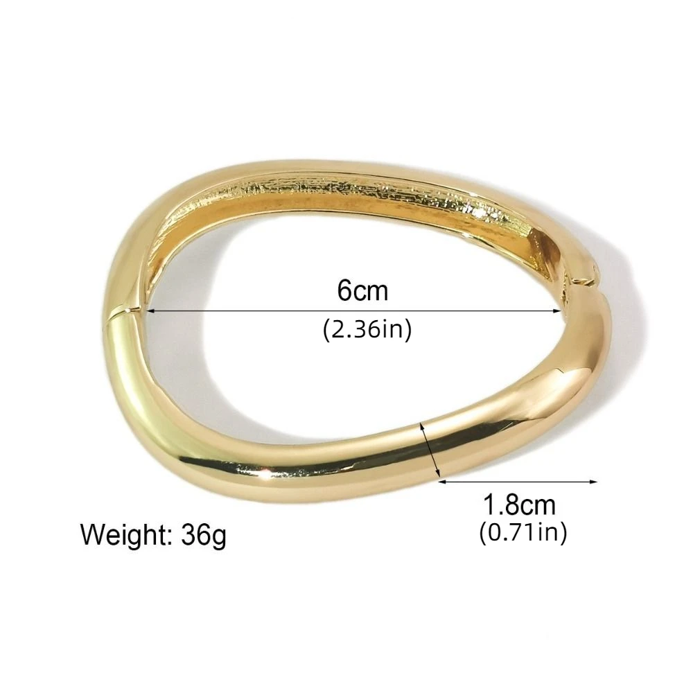 Pulseras de empalme geométrico irregular, brazaletes encantadores de aleación impermeables ajustables, redondos, cómodos de llevar