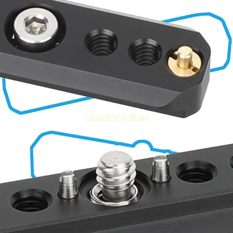 F62C High Strength Camera Safety with 1/4in Screw For DSLR Camera Cage Mount Accessories Photography Studio Equipment