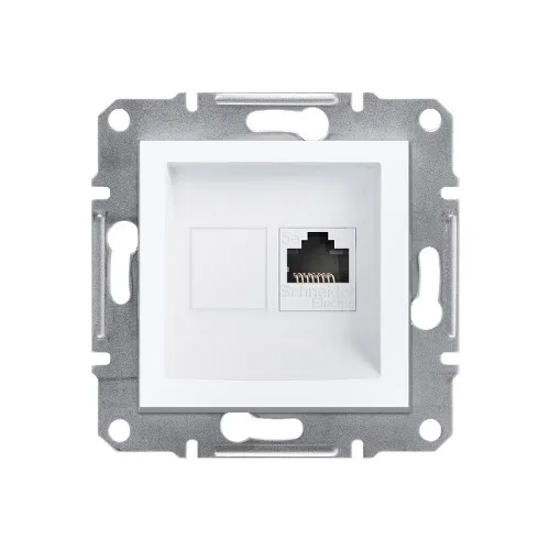 Asfora 1 * RJ45CAT5E-UTP White Without Frame