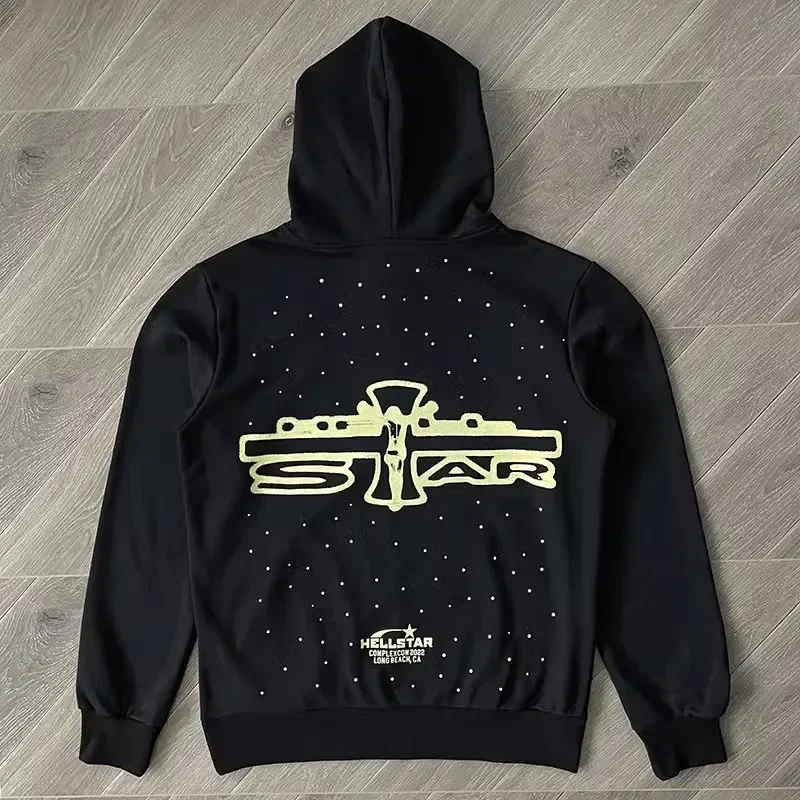 Hellstar Complexcon Hoodie Embroidered hoodie for men and women