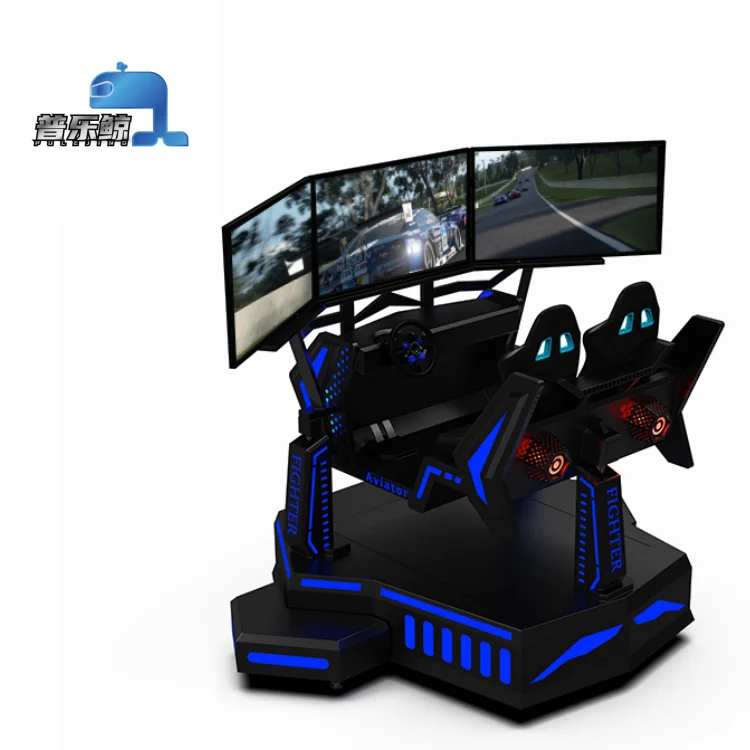 Three-Axis Dynamic Racing VR Simulation Video Game Arcade Large Three-Screen Indoor Entertainment Coin Operated