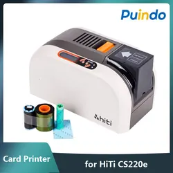 90% new HiTi CS220e Card Printer Dual Side Transparent Card printer Membership Card IC/ID Card Student Card Printer