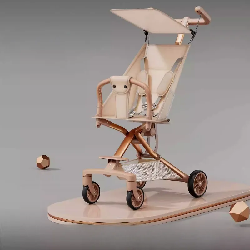 

Ultra-light Baby Stroller Foldable Pocket Umbrella Stroller/ Simple One Hand Easy Fold Travel Stroller Dual-brake Baby Trolley