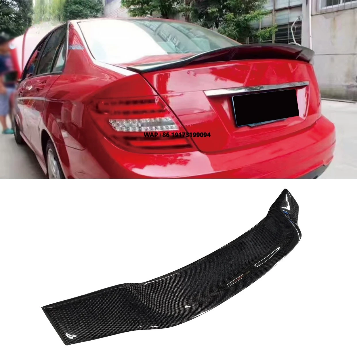 

For E Class W212 Carbon Fiber Rear Wing Trunk Spoiler Body Parts for W212 Model