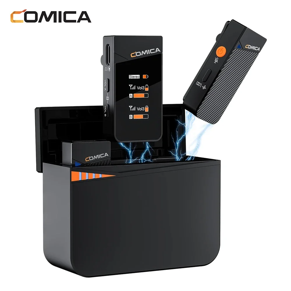 

Беспроводной петличный микрофон Comica Vimo C3 с режимом шумоподавления для цифровой зеркальной камеры iPhone