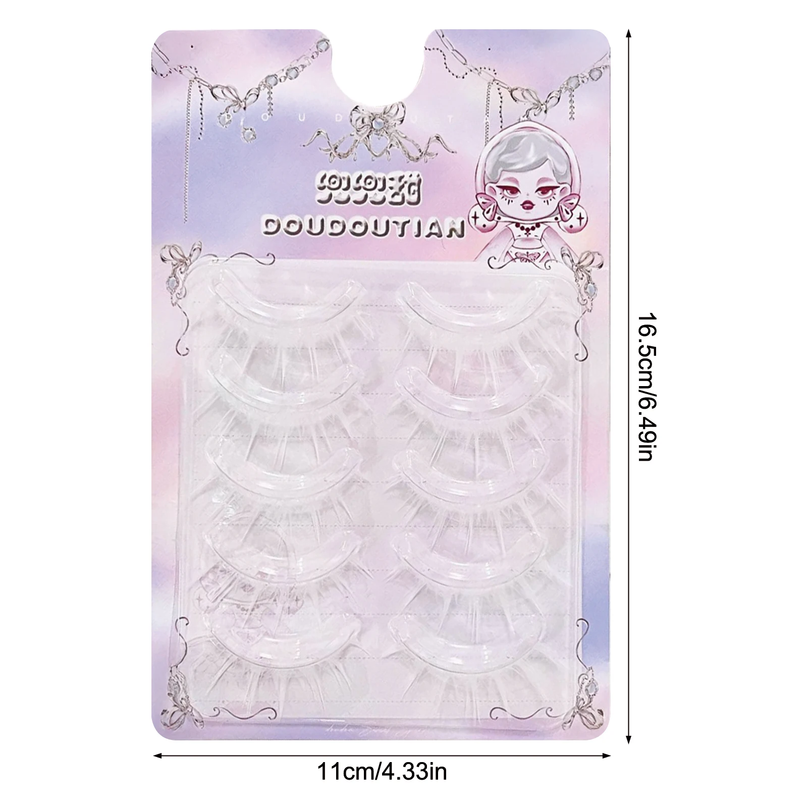 Cílios brancos tiras completas mangá natural cílios postiços diy tira fina chicote para mulheres halloween festa de natal maquiagens