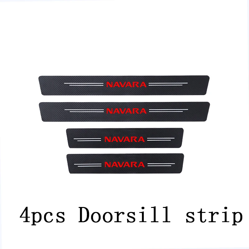 for Nissan navara np300 at32 rhd pro-4x n-trek 4pcs Car threshold Car sticker car accessories