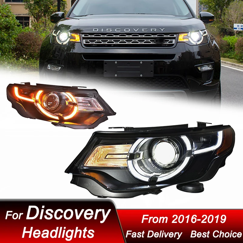 Car Headlights For Land Rover Discovery 2016-2019 new style full LED Headlamp Assembly Upgrade Projector Lens Accessories Kit