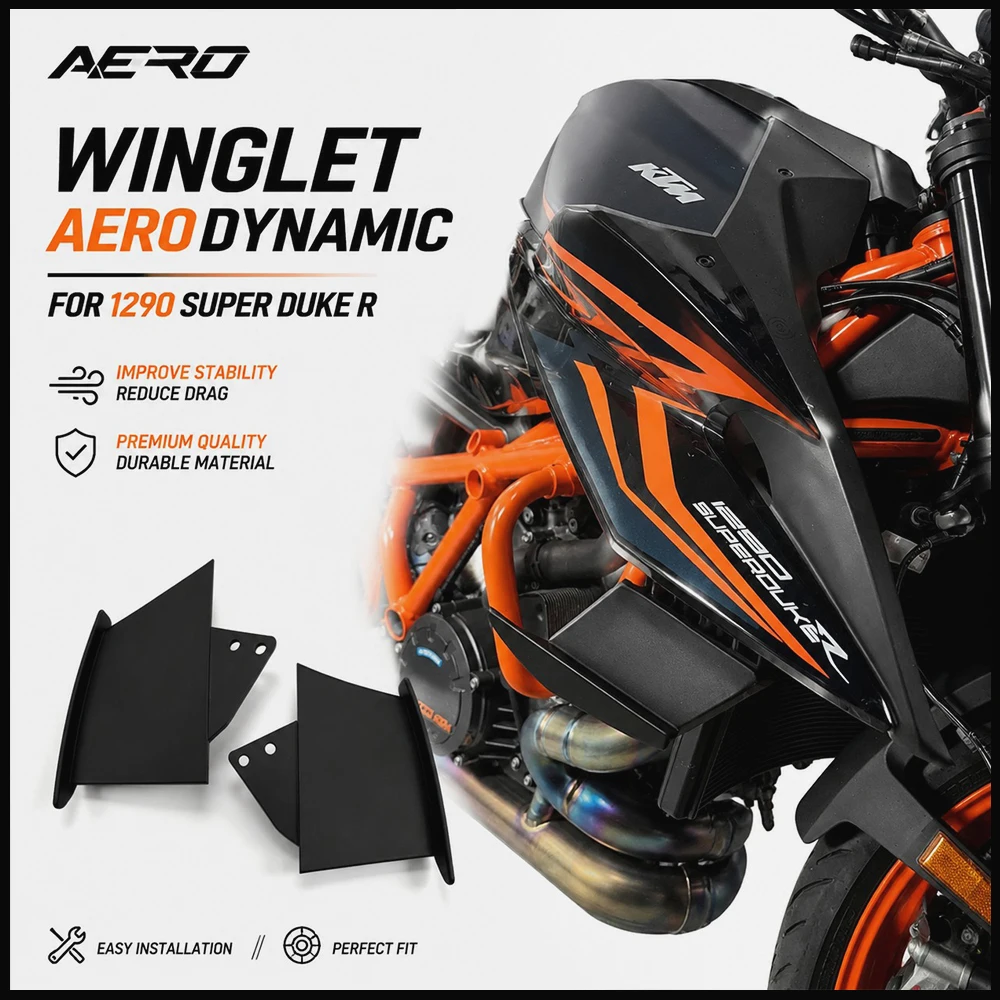 AERO for 1290 Super Duke R EVO Side Wing Winglet Aerodynamic Fairing Cover Wind Deflector Motorcycle Modification Parts