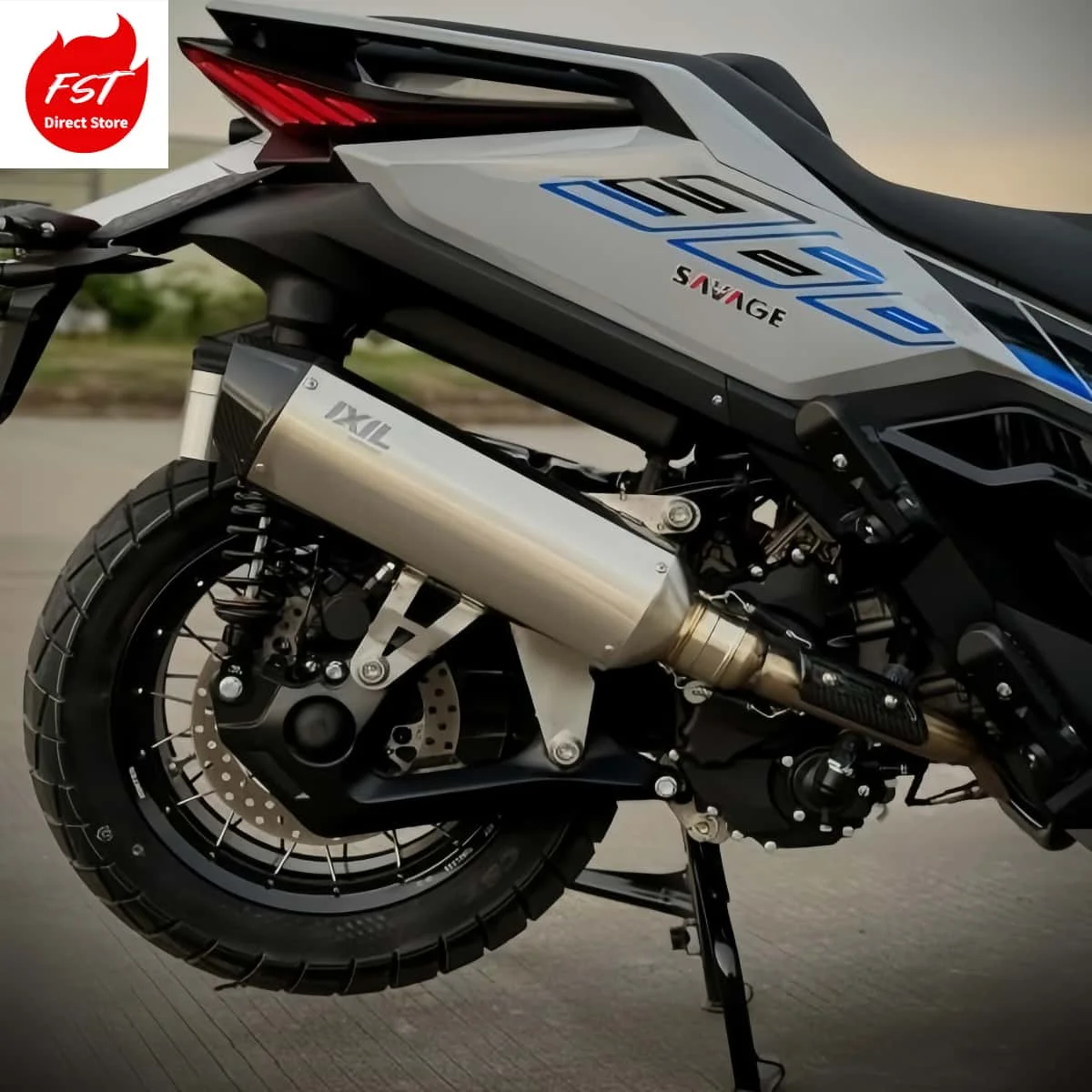 For ZONTES 368G/350E/D modified full exhaust pipe - FST exhaust pipe - the sound is rich, pleasant and powerful - Detail 1