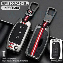 Metal Car Key Cover Fob Case Shell for Ford Focus 2 3 Mondeo Fiesta Galaxy C-MAX S C Max 3 Bottons Flip Folding Key 2011 2010