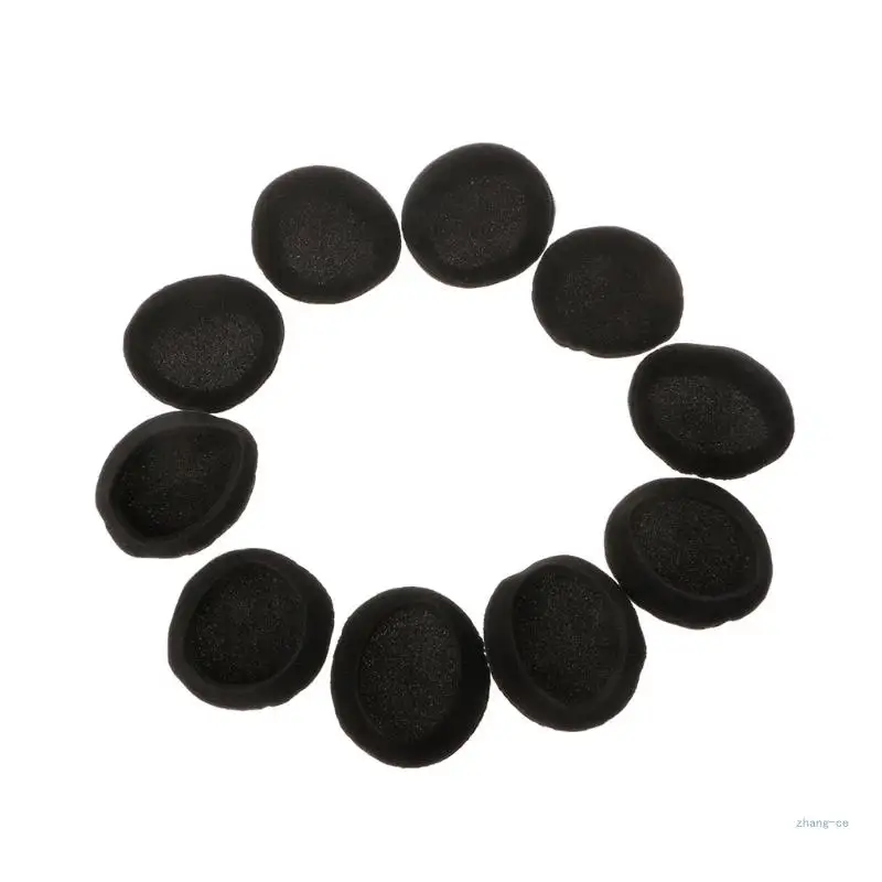 M5TD Memory Foam Soft Ear Pads Headset Replacement Cushion 10Pcs/set 50mm Headset Comfortable Earpad Cushion Earmuff Cover