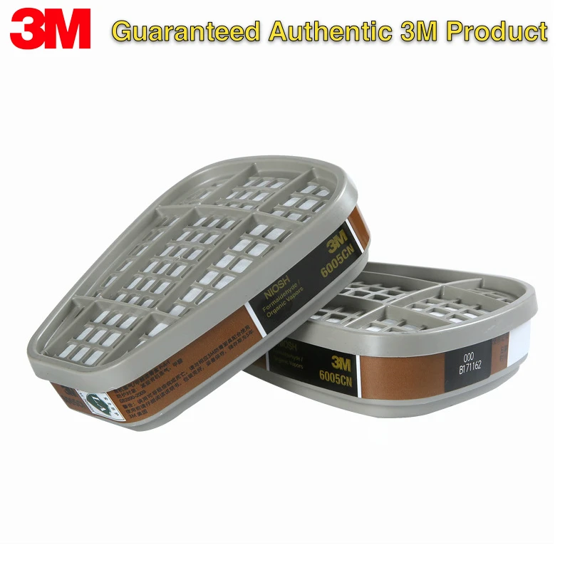 3M 6005CN Formaldehyde/Organic Vapor Cartridge Filter for 3M 6200 7502 6800 Respirator Mask NIOSH Approved Genuine 2pcs