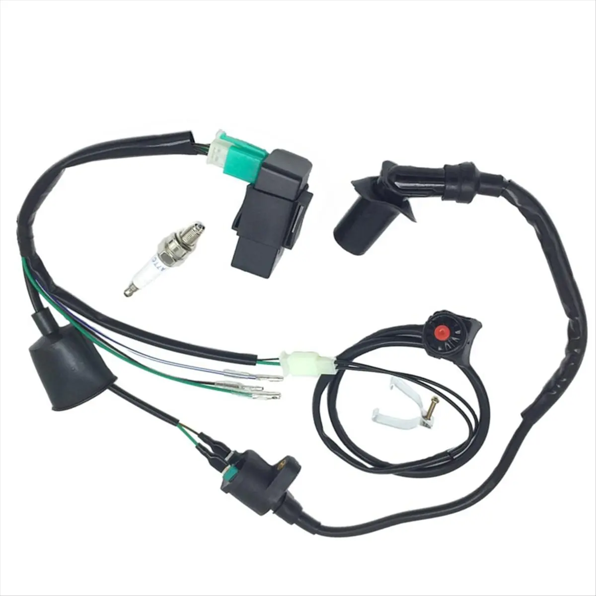 Motors Wiring Loom Harness Kill Switch Ignition Coil CDI SUP