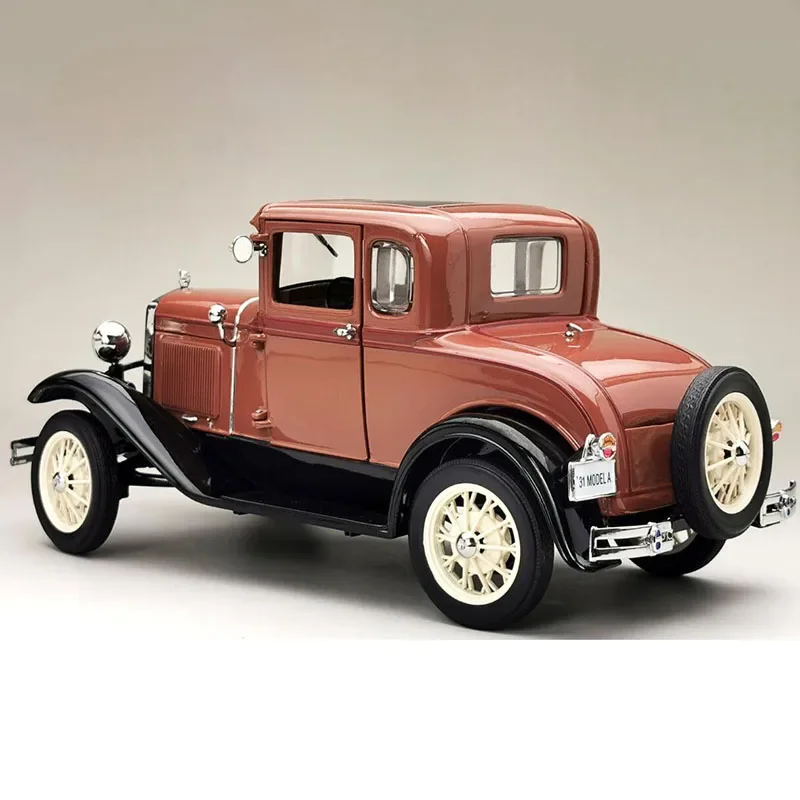 Diecast 1/18 Scale 1931 Ford Model A Classic Sports 6138 Simulation Alloy Car Model Collection Souvenir Display