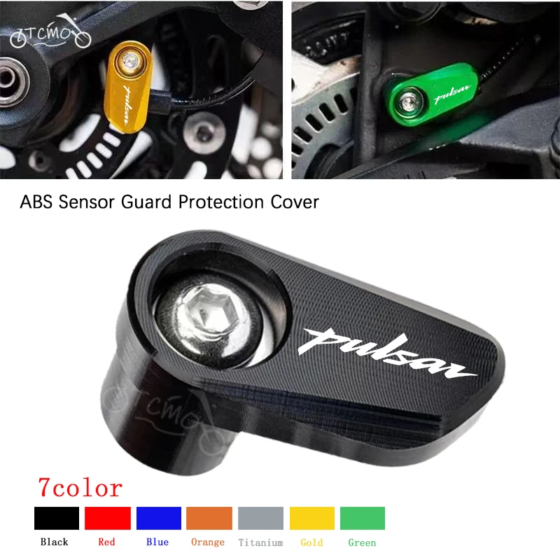 Protector de Sensor ABS de Aluminio CNC para Rueda Trasera de Motocicleta, para Bajaj Pulsar 200 NS/200 RS/200 A con Logotipo, Accesorios