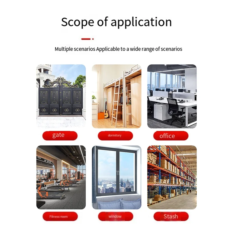 

ABRU-2PCS 4-Digit Combination Zinc Alloy With Password Waterproof,Rust-Proof And Anti-Theft Lock Door Lock Padlock For Dorm