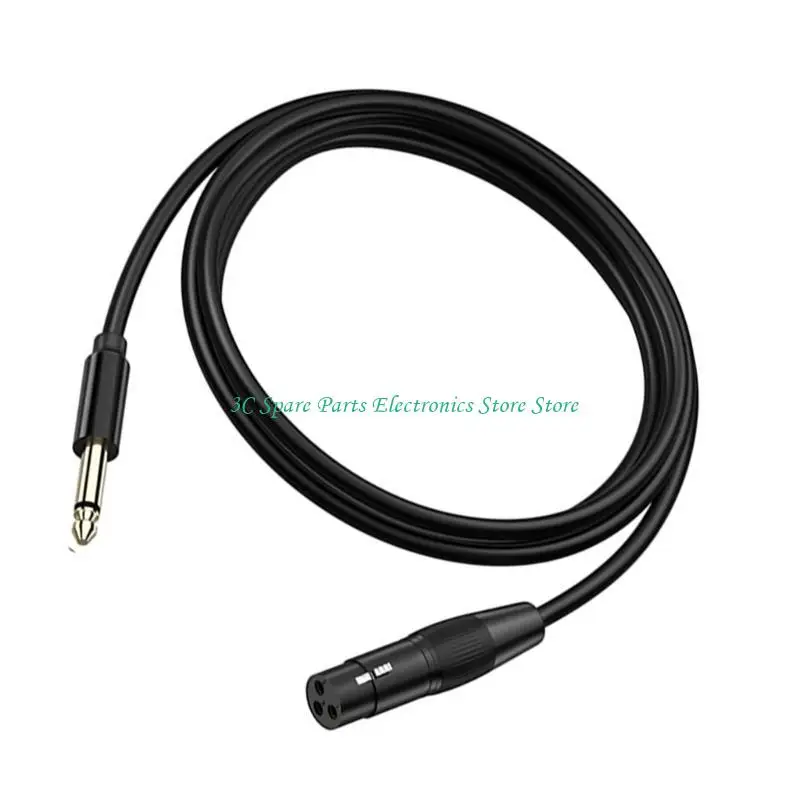 SZ Professional 6.35 mm macho a 3pin Cable equilibrado para altavoces micrófono