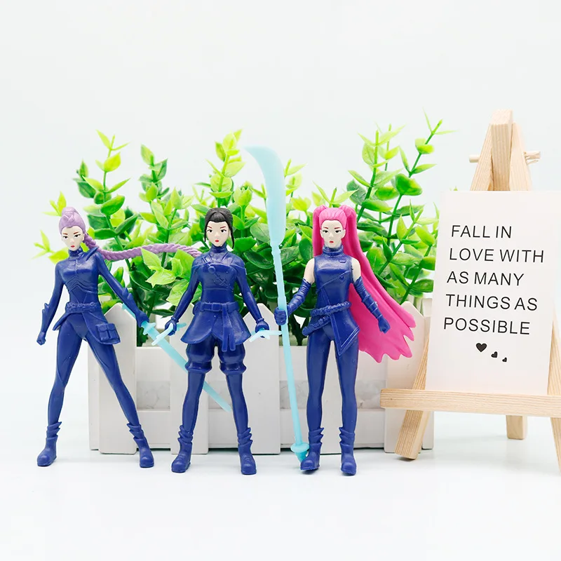 Na Stanie 8 szt. Figurki Anime Kpop Demon Hunters Model Zabawka Gadżety do Gier Dekoracja Biurka Kolekcja Prezent na Boże Narodzenie Hit