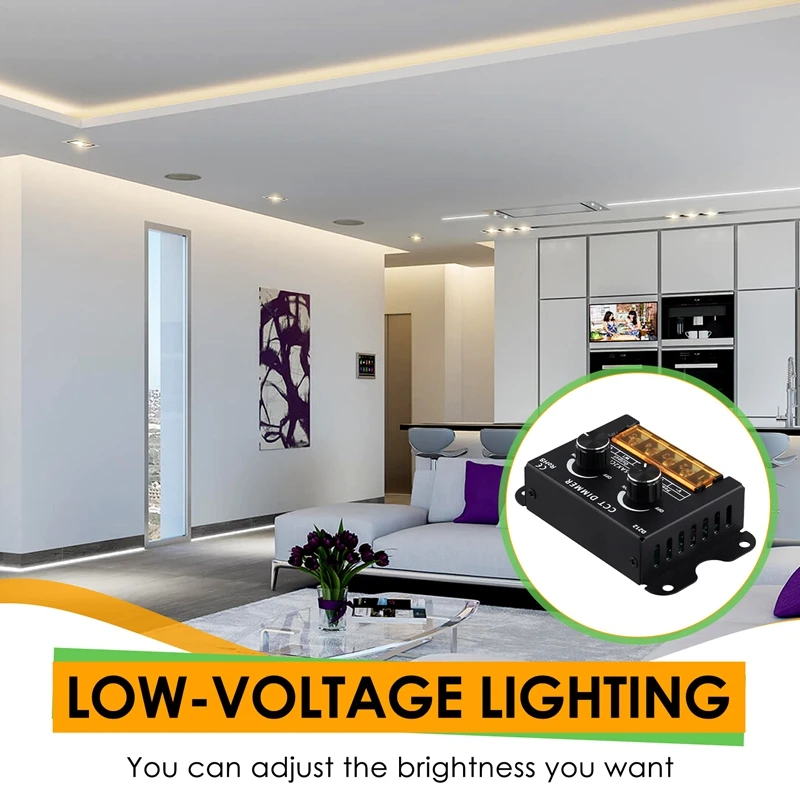 Controlador LED DC 5-24V 15A regulable CCT temperatura de doble Color controlador de tira LED caja de luz LED letrero