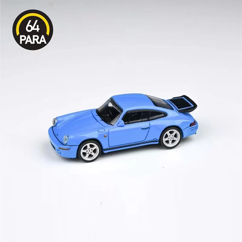 Para 1:64 Model Car RUF 1987 CTR-1 911 & 2012  CTR-3 Clubsport 997 Alloy Vehicle - Blue