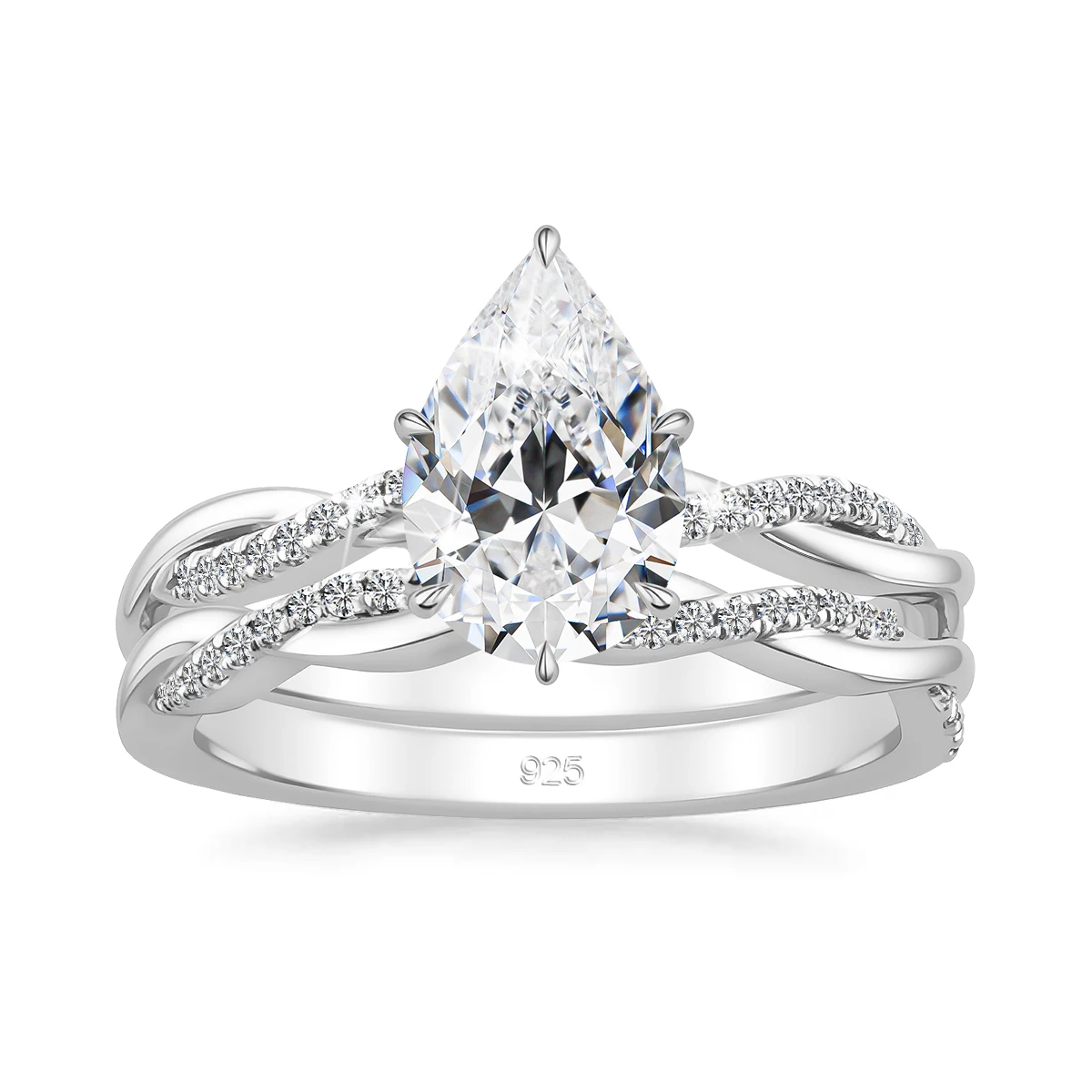 2pcs-bridal-ring-set-925-sterling-silver-stackable-engagement-wedding-band-2ct-pear-cut-moissanite-stacking-rings-for-her