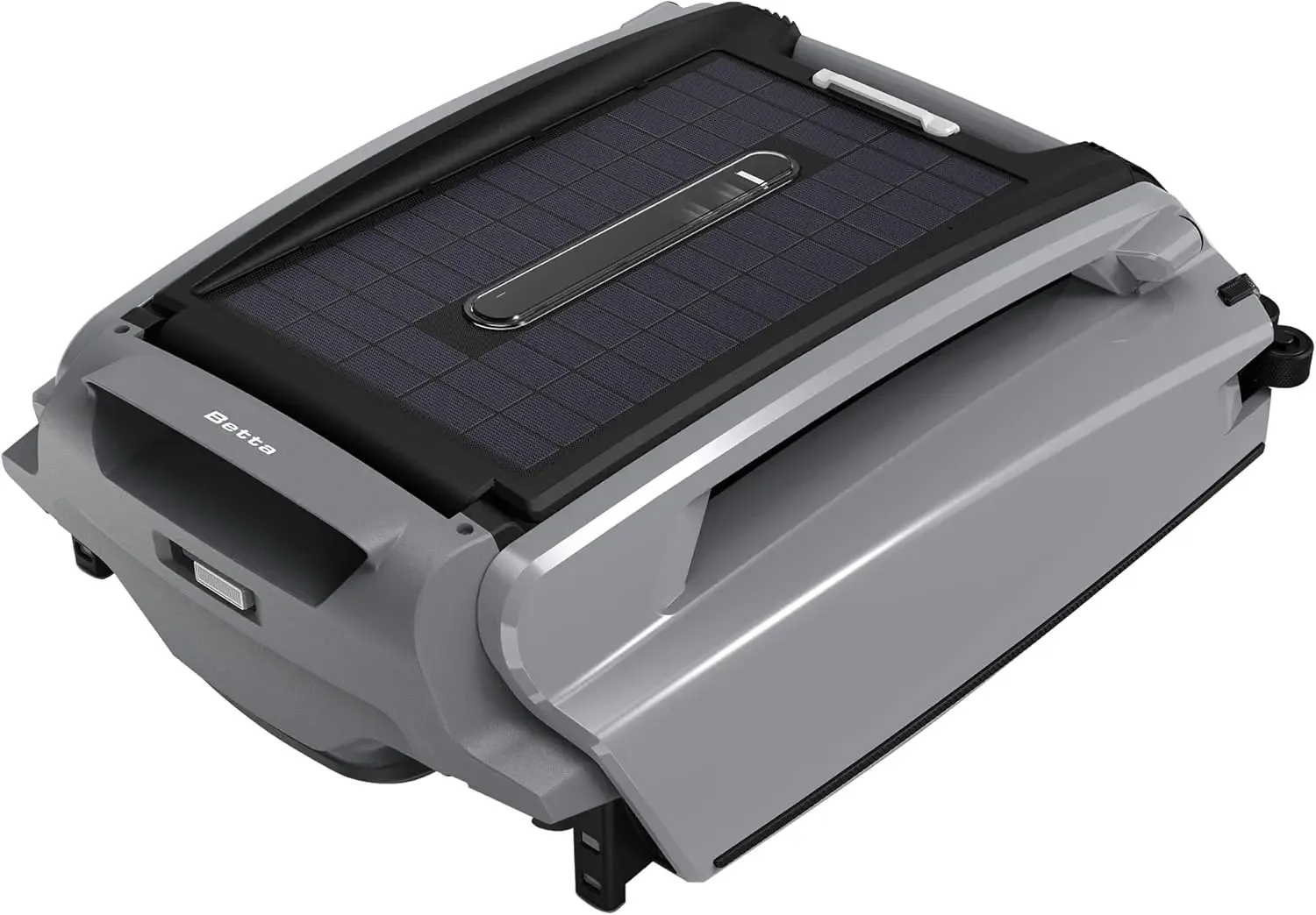 SE Plus - Solar Powered Robotic Pool Skimmer with Dual Charging Options and 30-Hour Continuous Cleaning Battery Power, Shallow W