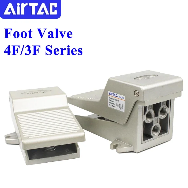 Airtac Foot Valve Pneumatic Foot Pedal Valve Cylnder Control 4F210-08L 3F210-08 Cylinder Controller Pedal