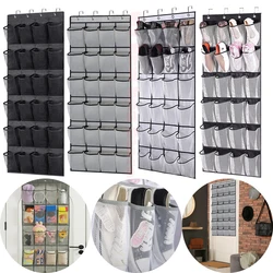 24 Pockets Wall Hanging Shoe Organizer Over The Door Fabric Cabinet Closet Sundries Shoe Storage Bag Household Wall Storage Bag