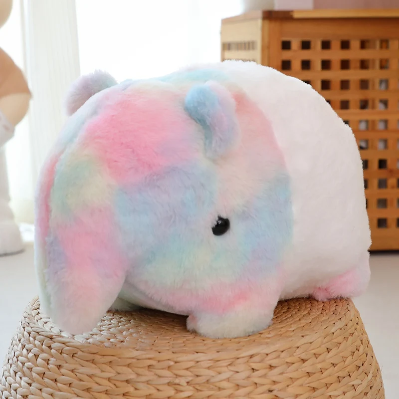 35/40cm Kawaii Stuffed Animal Dream Rainbow Elephant Plush Soft Baby Accompany Doll Pillow Toys Kids Birthday Gifts Room Decor ﻿