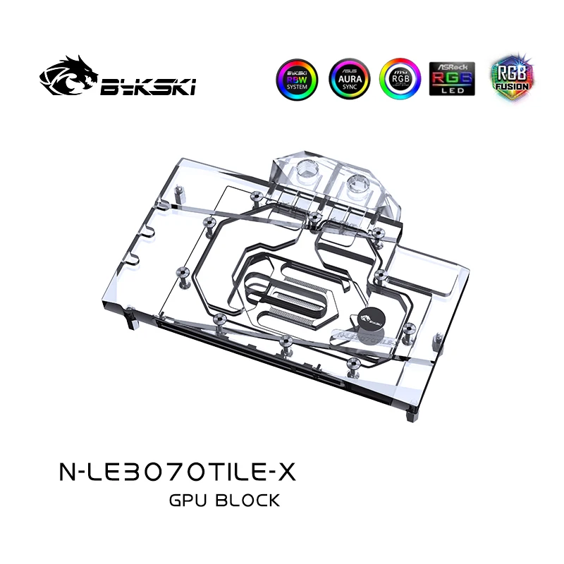 Bykski GPU Water Block For Leadtek RTX3070Ti LIFE ES Video Card Water Cooling Cooler Graphics Radiator N-LE3070TILE-X