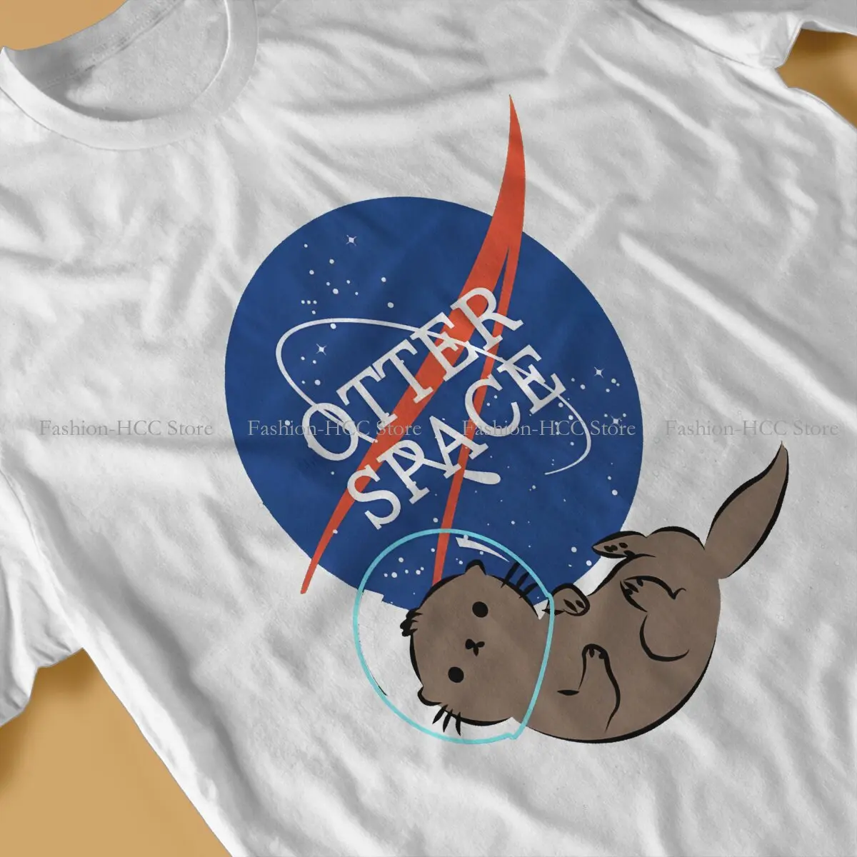 Nasa Otter Space Cute Harry Otter Unique Polyester TShirt Otter Comfortable Graphic  T Shirt