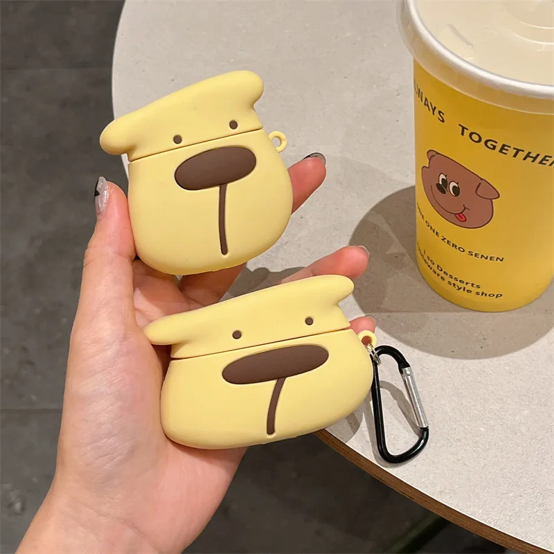 

PomPomPurin Yellow Dog Case For Airpods Pro 2,Protective Earphone Silicone Anime Cover For Airpods Pro Case For Girls Women