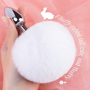 Many Joy Anal enchufe de acero inoxidable cola de conejo erótico erótico topo liso cola cola de sexo talls adultos juguetes sexuales para mujer 8 Mejores enchufe de cola de conejito de ventas - №6