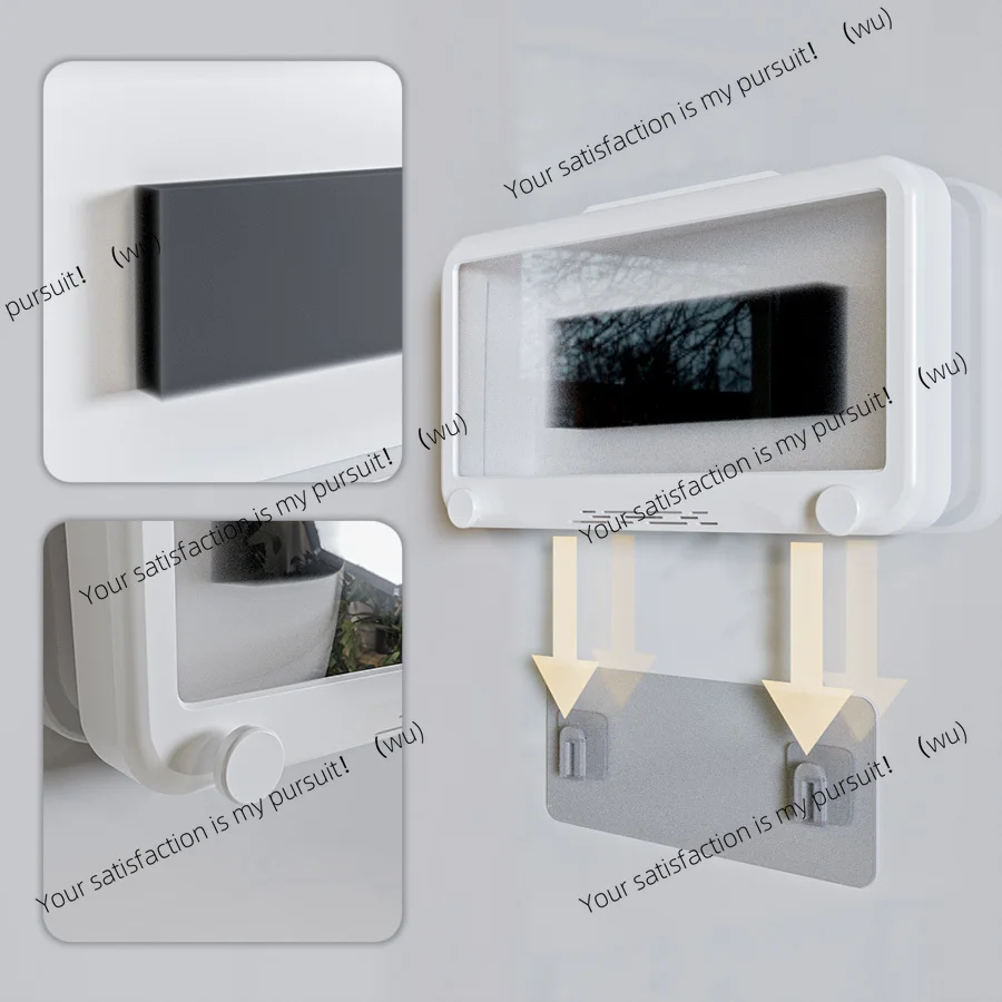 Bathroom waterproof mobile phone holder Bathing, watching TV shows, watching videos Mobile phone can touch the screen Toilet wat